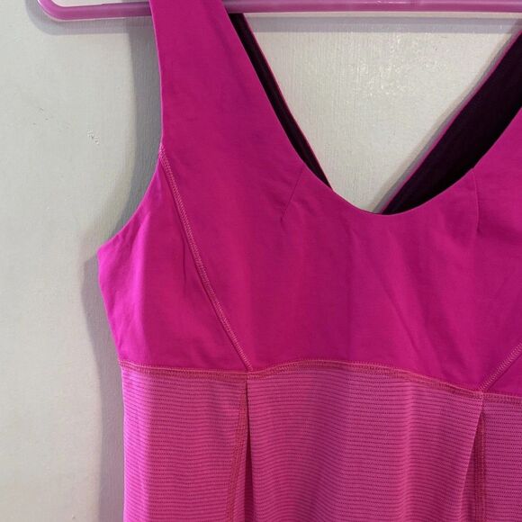 Lululemon‎ Women's Hustle and Bustle Tank Raspberry Glo Light Size 6 - Picture 2 of 7